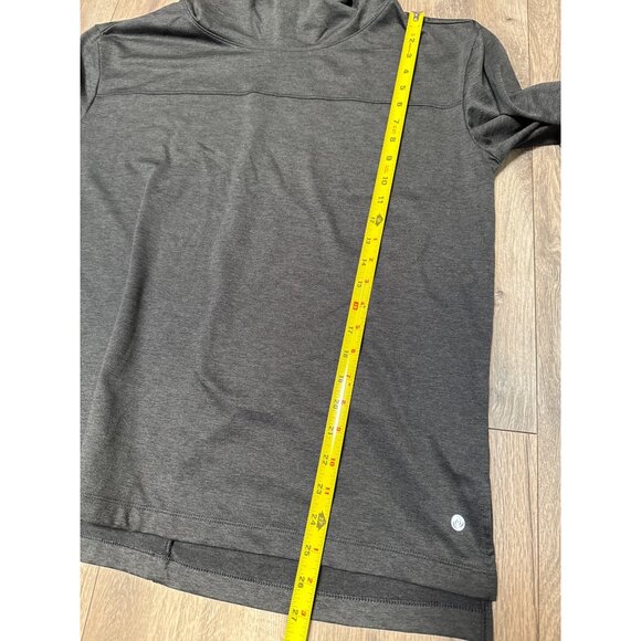 Apana Womans READ Charcoal Gray Pullover Hoodie XL 90% Polyester 10% Spandex Lon - Picture 6 of 7